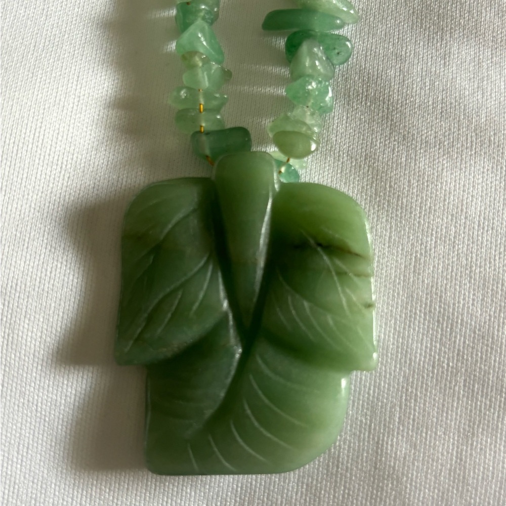 Jade necklace 13 inch long